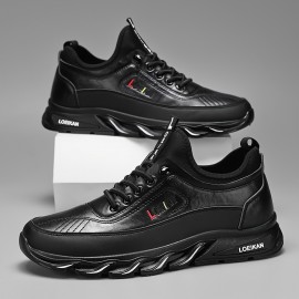 メンズ・ブリティッシュスタイル軽量衝撃吸収ハイキングシューズ - 通気性ファブリックライニング＆耐久性PVCソール、オールシーズンアウトドア・カジュアル＆ワークシューズ、レースアップクロージャー付き、ハイキングアクセサリー