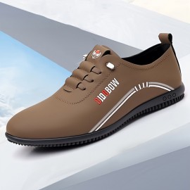 メンズ通気性スリッポンビジネスカジュアルシューズ - 軽量EVAソール、ソフトアッパー、ドライブやミーティングに最適、ベージュ、ビジネスカジュアルフットウェア | スタイリッシュなメンズシューズ | 耐久性のある構造