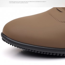 男性用のソフトソールの靴、ビジネスカジュアルなソフトな靴、滑りやすく、軽量で、特に通気性があり、男性が運転中にビジネスミーティングに参加するのに適しています。