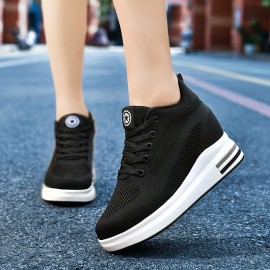 レディース メッシュ plataforma スニーカー、通気性抜群、快適な履き心地