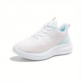 新作通気性フライ編みレディースシューズ 学生用ランニングスポーツシューズ カジュアルシューズ