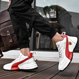 女性の無地カジュアルスニーカー、スリップオンプラットフォームソフトソールウォーキングシューズ、滑り止め耐摩耗シューズ