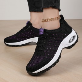 レディース メッシュスニーカー、通気性抜群、カジュアル、ローカット