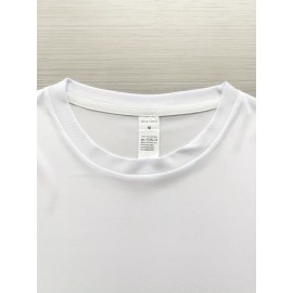 メンズカジュアル半袖Tシャツ、DRベアグラフィックプリント付き - ネイビーブルーラウンドネックティー、洗濯機可レギュラーフィットノベルティトップ、カジュアルアタイト用の手軽なおしゃれな服装 | コントラストデザインシャツ