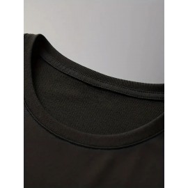 メンズ サマーカジュアルストリートウェアTシャツ - ホワイトベアグラフィックプリント「セルフィー」テキスト付き、半袖ラウンドネック、通気性レギュラーフィット、洗濯機可