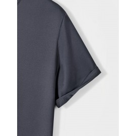 メンズカジュアルペンギングラフィックTシャツ - ソフト、快適、通気性のある夏用Tシャツ、スタイリッシュなペンギンデザイン、日常着やスポーツアクティビティに最適、スポーティカジュアルウェア | ペンギンプリントトップ | 快適フィット、ペンギンアクセサリー