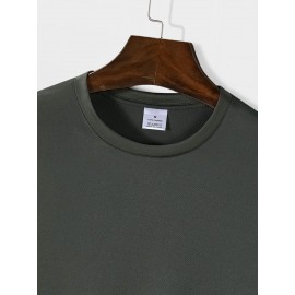 メンズカジュアルペンギングラフィックTシャツ - ソフト、快適、通気性のある夏用Tシャツ、スタイリッシュなペンギンデザイン、日常着やスポーツアクティビティに最適、スポーティカジュアルウェア | ペンギンプリントトップ | 快適フィット、ペンギンアクセサリー