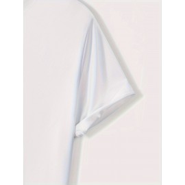 メンズカジュアルペンギングラフィックTシャツ - ソフト、快適、通気性のある夏用Tシャツ、スタイリッシュなペンギンデザイン、日常着やスポーツアクティビティに最適、スポーティカジュアルウェア | ペンギンプリントトップ | 快適フィット、ペンギンアクセサリー