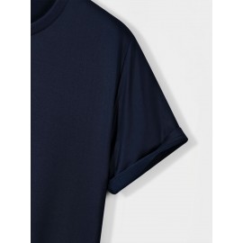 メンズカジュアルペンギングラフィックTシャツ - ソフト、快適、通気性のある夏用Tシャツ、スタイリッシュなペンギンデザイン、日常着やスポーツアクティビティに最適、スポーティカジュアルウェア | ペンギンプリントトップ | 快適フィット、ペンギンアクセサリー