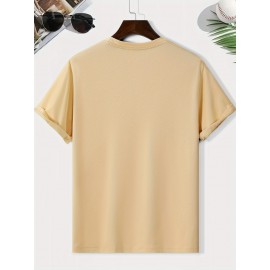 メンズカジュアルペンギングラフィックTシャツ - ソフト、快適、通気性のある夏用Tシャツ、スタイリッシュなペンギンデザイン、日常着やスポーツアクティビティに最適、スポーティカジュアルウェア | ペンギンプリントトップ | 快適フィット、ペンギンアクセサリー