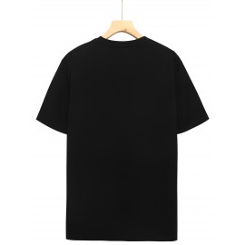 メンズナナグラフィックTシャツ - 茶色のカジュアルなクルーネックTシャツ、スタイリッシュなプリント、快適な夏のアウトドアウェア、洗濯機で洗える、レギュラーフィット