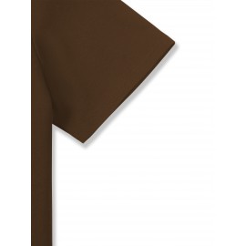 メンズナナグラフィックTシャツ - 茶色のカジュアルなクルーネックTシャツ、スタイリッシュなプリント、快適な夏のアウトドアウェア、洗濯機で洗える、レギュラーフィット