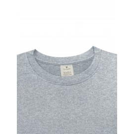 メンズナナグラフィックTシャツ - 茶色のカジュアルなクルーネックTシャツ、スタイリッシュなプリント、快適な夏のアウトドアウェア、洗濯機で洗える、レギュラーフィット