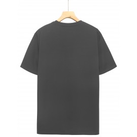 メンズナナグラフィックTシャツ - 茶色のカジュアルなクルーネックTシャツ、スタイリッシュなプリント、快適な夏のアウトドアウェア、洗濯機で洗える、レギュラーフィット